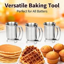 Stainless Steel Batter Separator, Cupcake Batter Funnel, 304 Batter Dispenser - Silver - View 7