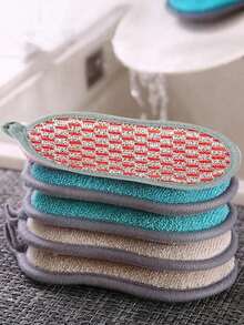 1pc Household Thickened Scouring Pad Double-Sided Oil-Proof Magic Eraser All-Purpose Kitchen Cleaning Graduation/Father's Day Practical - Double-sided Cleaning Wipe - View 5