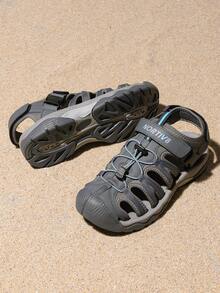 Men's Sandals, Closed Toe Athletic Sport Sandals, Mens Summer Shoes, Lightweight Trail Walking Flat Sandals For Beach Sport Outing - 彩色 - 查看 4