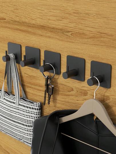 Conjunto de 2/4 ganchos para pendurar roupas, ganchos adesivos de parede, ganchos para porta para organização doméstica, solução para economizar espaço em entradas e portas de quartos, cabides multiuso com adesivo forte, fácil instalação sem furos, reposicionáveis e reutilizáveis, ideais para armários, corredores, salas de estar, lavanderias, áreas de serviço, dormitórios, decoração de apartamentos e armazenamento de fácil acesso.