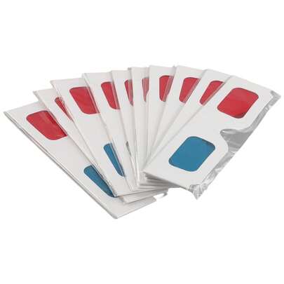 3D Glasses, 10 Pairs Red And Blue Paper Stereo Lenses For Set Anaglyph Paper 3D Glasses