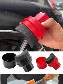 1 Bàn chải rửa bánh xe, bọt biển đánh bóng, miếng đệm cong dùng để rửa xe, bàn chải làm sạch lốp xe - nhiều màu - Xem 13
