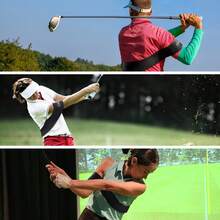 FINGER TEN Double Loop Adjustable Golf Swing Trainer 1 Pack, Portable Tool For Building Muscle Memory And Improving Swing Connection, Essential Companion For Accurate Swings - Black - View 7