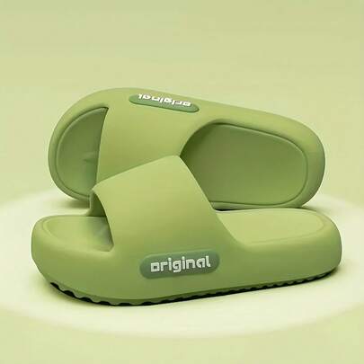 Pantuflas de verano para mujer para el hogar y el baño, con suela gruesa antideslizante, resistentes a los olores, aptas para uso interior y exterior, pantuflas para parejas