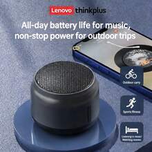 Lenovo K30 Bluetooth Speaker, Portable Music Speaker, Compatible With Smartphones/Computers/Laptops, Outdoor/Desktop/Home/Gaming/Bathroom/Car Use, USB Rechargeable - Black - View 6