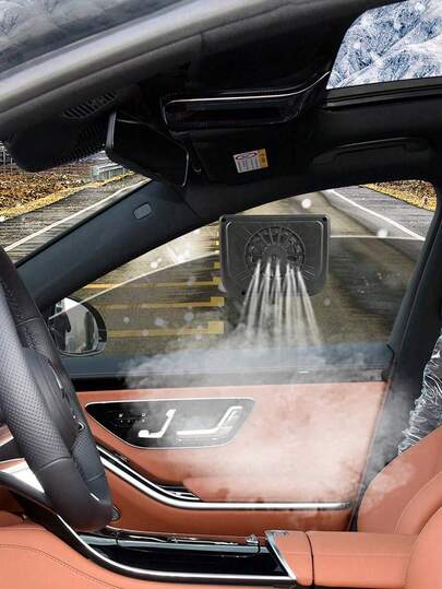 YAIUZGOO 태양열 자동차 배기 팬, 소형 태양열 자동차 환기 팬, 자동차 창문 바이저 환기 시스템, 냉각 팬, 여름 냉각 팬, 탈취 환기 휴대용 창문 공기 순환 팬으로 자동차를 시원하게 유지, 자동차 액세서리