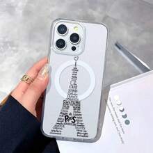 Paris Eiffel Tower Clear Phone Case It Is Compatible With IPhone 17/16/15/14/13/12/41 Pro Max/Pro/Plus And Other Models. Made Of Transparent Acrylic Material, It Features A Stylish And Minimalist Design While Providing Shockproof And Wear-Resistant Protection. - 無色 - 查看 2