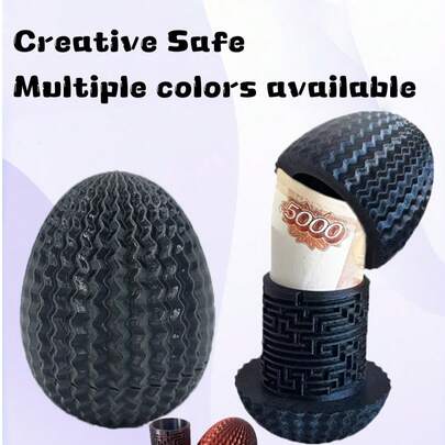 1 hộp an toàn hình trứng rồng mê cung 3D, một hộp an toàn hình trứng 3D sáng tạo, thư giãn và thú vị có thể mở khóa bằng mật khẩu, dụng cụ dành cho nam giới, dụng cụ làm việc, quà tặng cho nam giới.