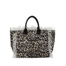 Women Tote Bags - Họa tiết da báo - Xem 4