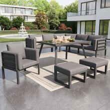 Outdoor Table & Chair Sets - Grey - View 4