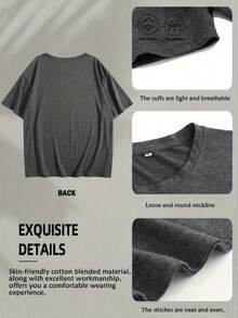 Colorful Cotton T-Shirts For Women | Breathtakingly Soft & Comfy, Perfect 4-Season Gift | Classic Fit, S-XXL - 灰色 - 查看 2