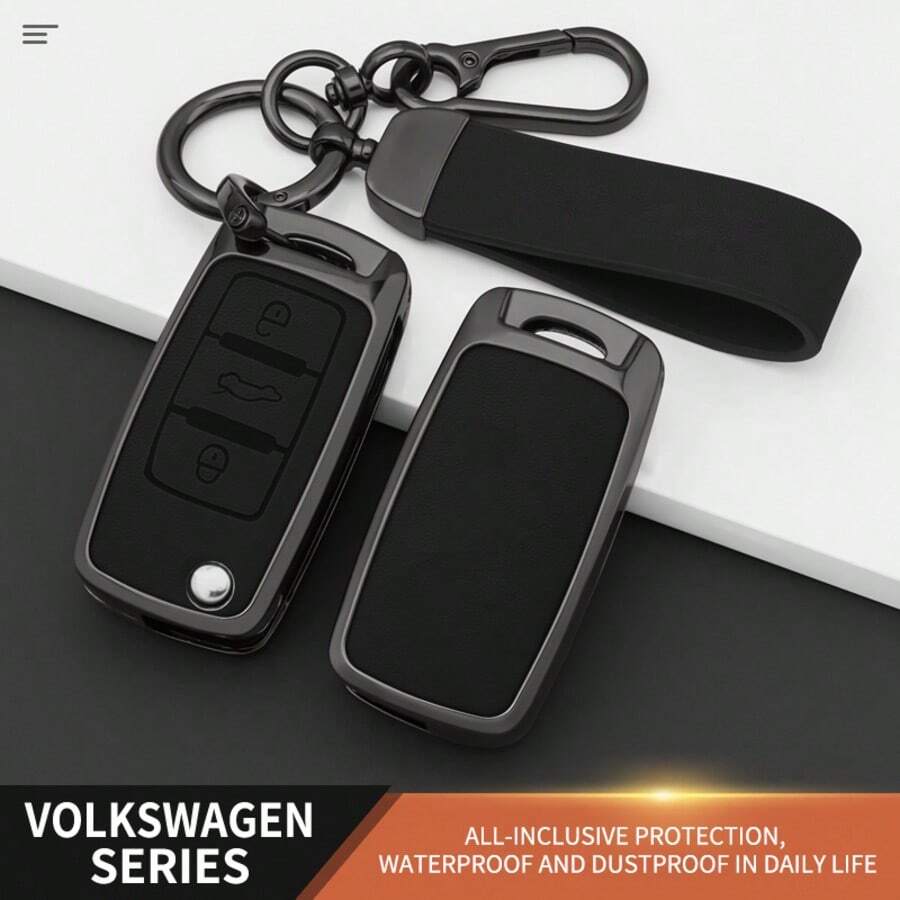 Premium Car Key Shell Case For Magotan Passat Golf Tiguan Jetta Lavida Octavia | Anti-Scratch, Dust-Proof, Zinc Alloy Material - Bracelet - View 1