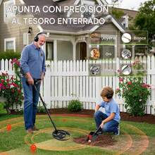 Set profesional de impermeabilidad con detector de metales ajustable, auriculares y pala, detector de metales ajustable y diseño ergonómico, pantalla LCD retroiluminada, detector de metales subterráneo, bobina de búsqueda con retroiluminación LCD, 5 modos de detección de oro, 3 modos de sonido de frecuencia, la varilla de detección permite ajustes de longitud sin fisuras para adaptarse a sus necesidades, diseño impermeable IP68. - Negro - Ver 11