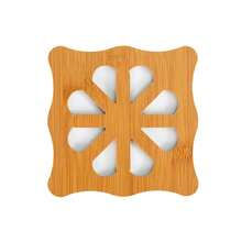 Cartoon Hollow Wooden Cup Coasters, Thick Heat Insulation Mat, Non-Slip Pot Pan Dish Pad For Kitchen - Ginger - View 9