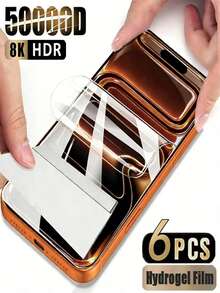 6 Pack Flexible Film Compatible With IPhone 17-X Series Screen Protector [NOT GLASS], Non-Breakable Soft TPU Hydrogel Film Compatible With IPhone 11-17 Series, Invisible Thin, Scratch Resistant, Self-Healing - Clear - View 28