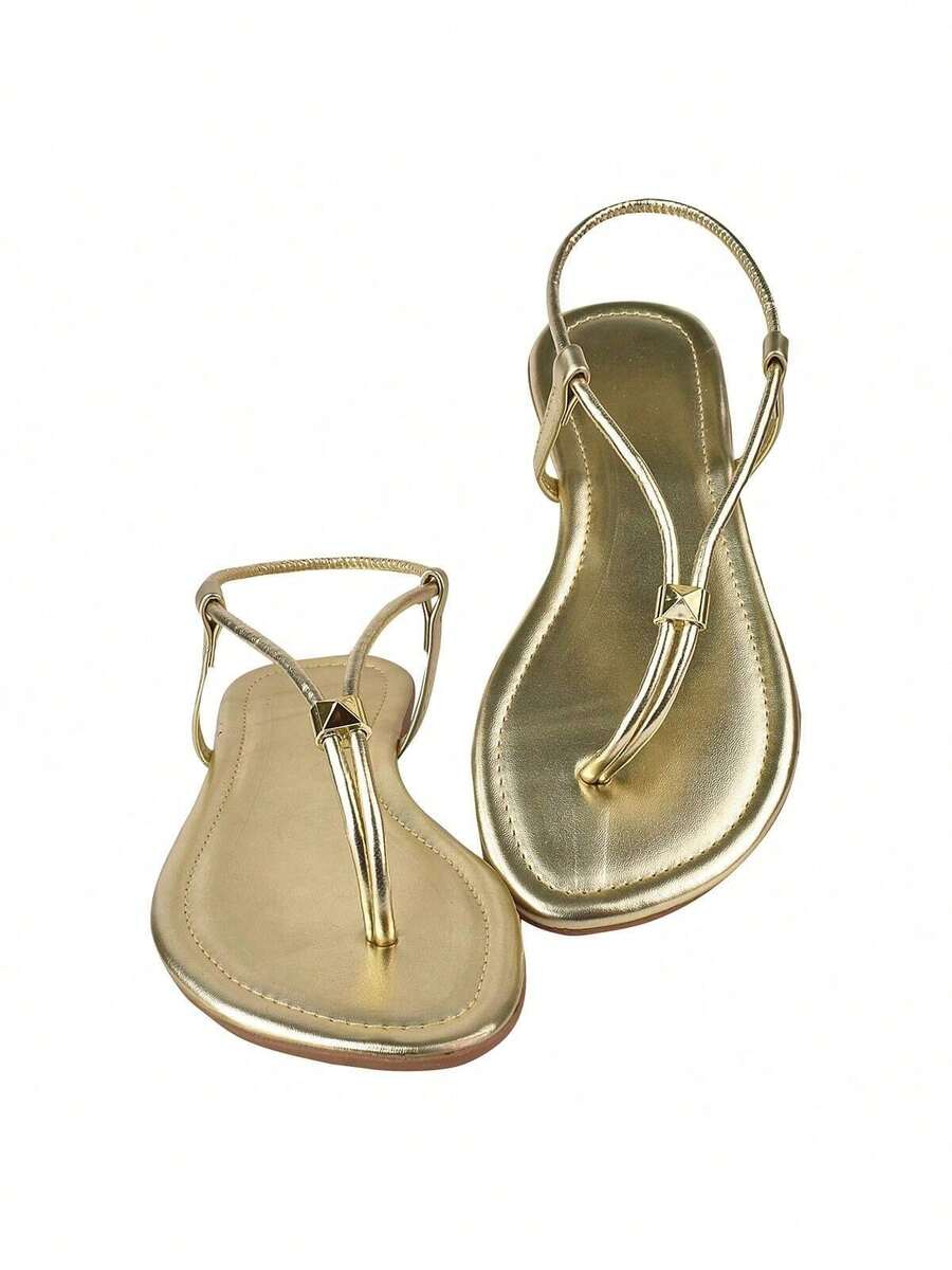 Women's Sandal, Adjustable, Spaik 20.01, Comfortable, Casual. - 金色 - 查看 1