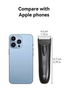 MIGUAN 男士电动理发器，黑色，USB充电式，配备500mAh电池，适用于腿部、手臂和胡须修剪 - 完美的节日礼物，理容修剪器 | 时尚理容 | USB充电，身体理容器 - 黑色 - 查看 9