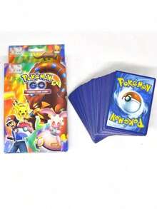 100 piezas Cartas completas en inglés (Serie V, Vmax, Tarjetas GX Raras), bien hechas, con alta HP, poder de batalla fuerte, regalo esencial para series de anime, videojuegos, mercancía, fiestas de cumpleaños y festividades - Multicolor - Ver 4