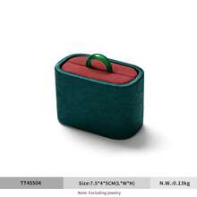 Oirlv High-End Jewelry Display Props, Luxury Necklace, Ring And Bracelet Display Cabinets, Jewelry Display Racks, Suitable For Men And Women Couple Rings, Bracelets, Necklaces And Mall Displays. - Red - View 14