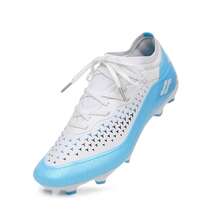 Giày bóng đá/bóng bầu dục chuyên nghiệp đinh dài, chất liệu tổng hợp, buộc dây. - Trắng/Xanh nhạt - Xem 3