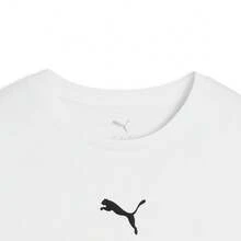 Puma Women's PREMIUM ESSENTIALS Short Sleeve Knit Crew Neck T-Shirt 63777402 - Black and White - View 3