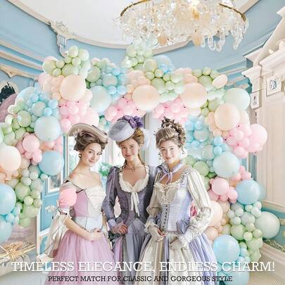 127pcs Soft Spring Color Balloon Arch Set, Pink Green Blue Balloons, Suitable For Easter, Spring Theme Tea Party, 1st Birthday Baby Shower Decoration