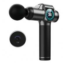 BENBO Massage Gun, Back Massage, Pain Relief, With LCD Display, Comes With 8 Massage Heads, Available In Gray And Green. Can Be Used In The Office, At Home, And During Travel. An Ideal Gift For Christmas, New Year, Thanksgiving, And A Great Present For Family And Friends. - Solid Color - View 17