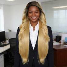 13*4*1 侧分长款波浪棕色酒红色铜红色合成蕾丝前假发，带婴儿绒毛，适合女性日常、派对、假日佩戴，耐热纤维，预先拔毛的自然发际线，蓬松自然，高密度，无需胶水 - 彩色 - 查看 14