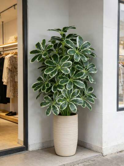 50-75cm Planta de palma artificial grande, hoja de ratán falsa, hoja de arbusto de plástico, rama de bambú de ratán de imitación, textura realista, adecuada para decoración del hogar y jardín interior/exterior, Día de San Valentín, cumpleaños, ceremonia de graduación