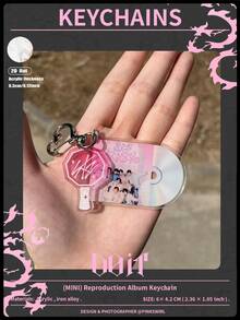 /SK/Do It，K-POP SK风格亚克力钥匙扣，STAY，包包挂饰，汽车钥匙扣吊坠，钥匙圈，手机包挂件，礼物，美观钥匙扣，送给朋友的特别礼物 - 雙面印刷 需自行撕膜 - 查看 12