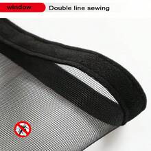 1片黑色自粘防蚊网，家用DIY窗帘纱窗 - 黑色 - 查看 5