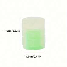 一套4个带夜光功能的轮胎气门嘴帽，适用于汽车、自行车和摩托车，采用六边形设计，由ABS材料制成。 - 多色 - 查看 4