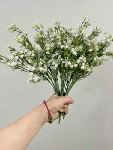 1/3支装 11.8英寸人造满天星花束，人造满天星花，人造花，户外花园生日派对家居装饰婚礼新娘花束，婚礼，家居，餐厅，卧室装饰，节日，生日派对，户外花园装饰，情人节，毕业礼物，墙面装饰，春季装饰，返校季，母亲节礼物 - 滿天星-白色 - 查看 2