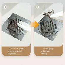 1个可爱鸭子浴室发夹，二合一壁挂式毛发收集器和管道疏通器 - A - 查看 7