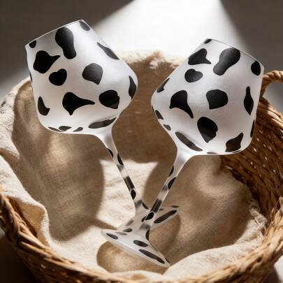 1/2pcs Hand-Blown Matte Ox-Texture Red Wine Glasses, Lightweight Stemware Suitable For Dates, Parties And Home Bars, Romantic Gift For Couples Anniversary