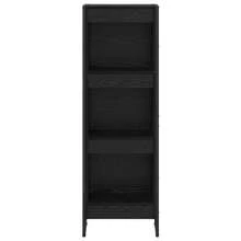 vidaXL Bücherregal Schwarz Eichen-Optik 80 x 30 x 155 cm Holzwerkstoff - Schwarz - Übersicht 5