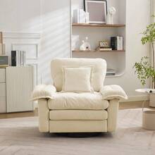Living Room Chairs - Beige + Upholstered + 1 Seat - View 3