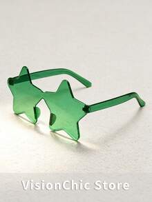 Set de 10 piezas Gafas con forma de estrella de moda, adecuadas para celebraciones del Día de San Patricio, desfiles callejeros, conciertos, fiestas, baile, unisex - Multicolor - Ver 8
