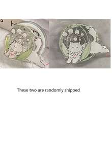 1个磁吸式手机支架，可爱卡通猫、狗、兔子图案，强力吸盘，伸缩滑动式手机支架，兼容、安卓手机，生日、亲友礼物，推拉式手机支架，手机配件 - 彩色 - 查看 13