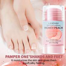 40克桃香足部保湿膏，深层滋润滋养足部护理棒，防止干裂，修复肌肤屏障 - 蜜桃 - 查看 2