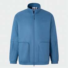 Adidas Men's Casual Stand Collar Lightweight Jacket, Spring/Autumn - Blue - View 1