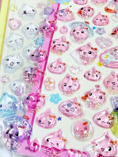 Party Decoration Stickers, Water Drop Art & Handcraft Stickers For Games, Interactive Stickers, Daily Decoration Stickers, Party Decoration Stickers