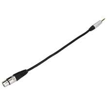 Stereo 3.5mm Male to XLR Female Audio Cable Converter 3.5mm Apapter 0.3m Length - Negro - Ver 2