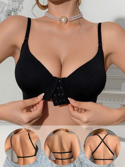 1 chiếc áo ngực không đường may, không dây, hở lưng dành cho nữ, áo ngực mùa hè gợi cảm, áo ngực cô dâu, có 3 dây điều chỉnh, thoải mái và thoáng khí, phù hợp cho đám cưới và các dịp trang trọng, có thể phối cùng áo hai dây.
