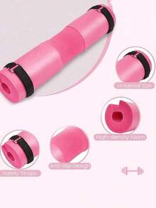 1pc Barbell Shoulder Pad With Thick Foam Cushion, Fitness Squat Neck & Glute Bridge Protector - Multicolor - View 9