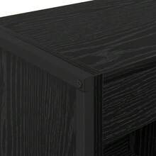vidaXL Bücherregal Schwarz Eichen-Optik 80 x 30 x 155 cm Holzwerkstoff - Schwarz - Übersicht 8