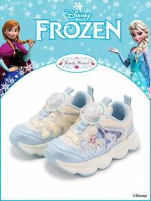 Disney 1 đôi giày thể thao trẻ em chủ đề Frozen, bao gồm giày công chúa , công chúa Anna và công chúa Arendelle, thích hợp cho sinh hoạt hàng ngày, các hoạt động thể thao ngày lễ và ngoài trời. Thoải mái, đế chống trơn trượt, thoáng khí. - Màu xanh nhạt - Xem 1