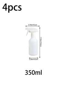 1/2/4pcs 16oz/500ml Refillable Empty Spray Bottles, For Cleaning Solutions, Hair Spray, Plant Misting, Premium Mist Nozzle, Water Gun, Sprayer, Bleach/Vinegar/Rubbing Alcohol - White - View 13