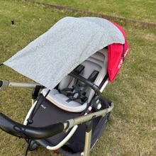 Baby Stroller Sun Shade, Infant Pram Sunshade Canopy, Stroller UV Protection Cover, Summer Sunscreen Cloth - Multicolor - View 4