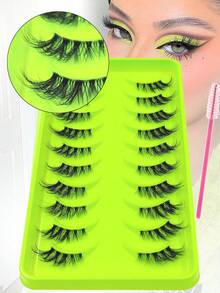 Rikuaild False Eyelashes - Half Eye-Cross - View 2